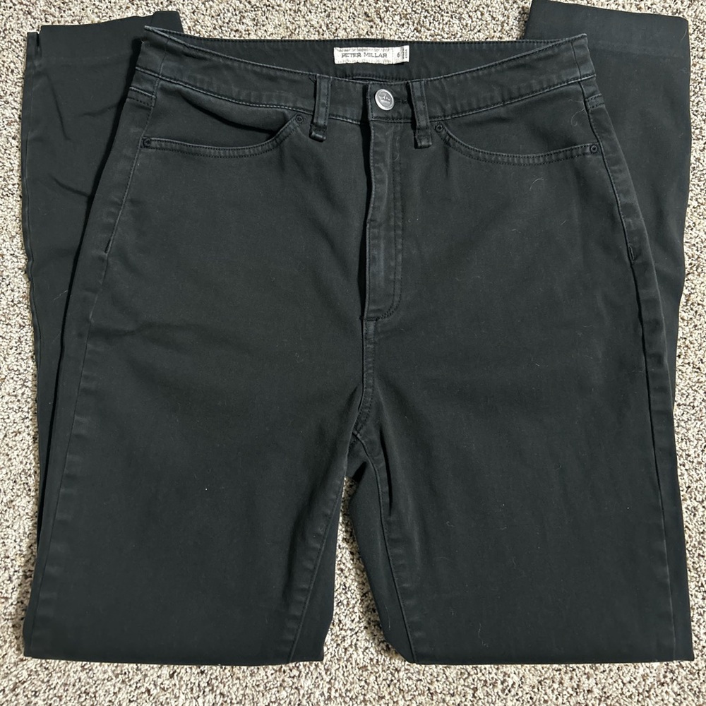 Peter Millar Women’s Black Skinny Denim High Rise Jeans Size 6